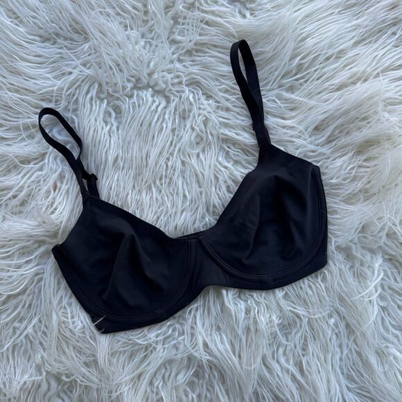 Skims Fits Everybody Unlined Demi Bra Onyx Size 32DDD - Picture 5 of 9